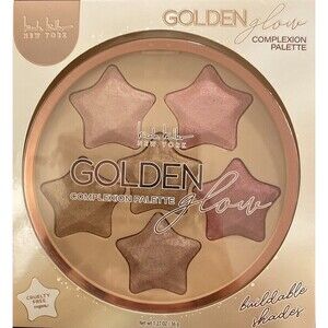 Nicole Miller Golden Glow‎ Complexion Blush Palette Highlighter Buildable Shades